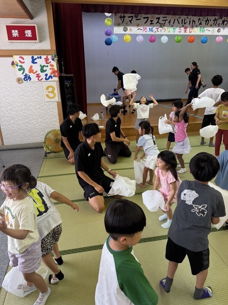 「サマーフェスティバル in なかがわ」に本学学生が参加しました