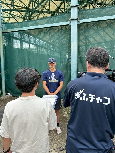 本学硬式野球部がぎふチャン「めっちゃぎふわかるてれび」の取材を受けました