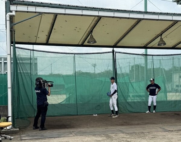 本学硬式野球部がぎふチャン「めっちゃぎふわかるてれび」の取材を受けました