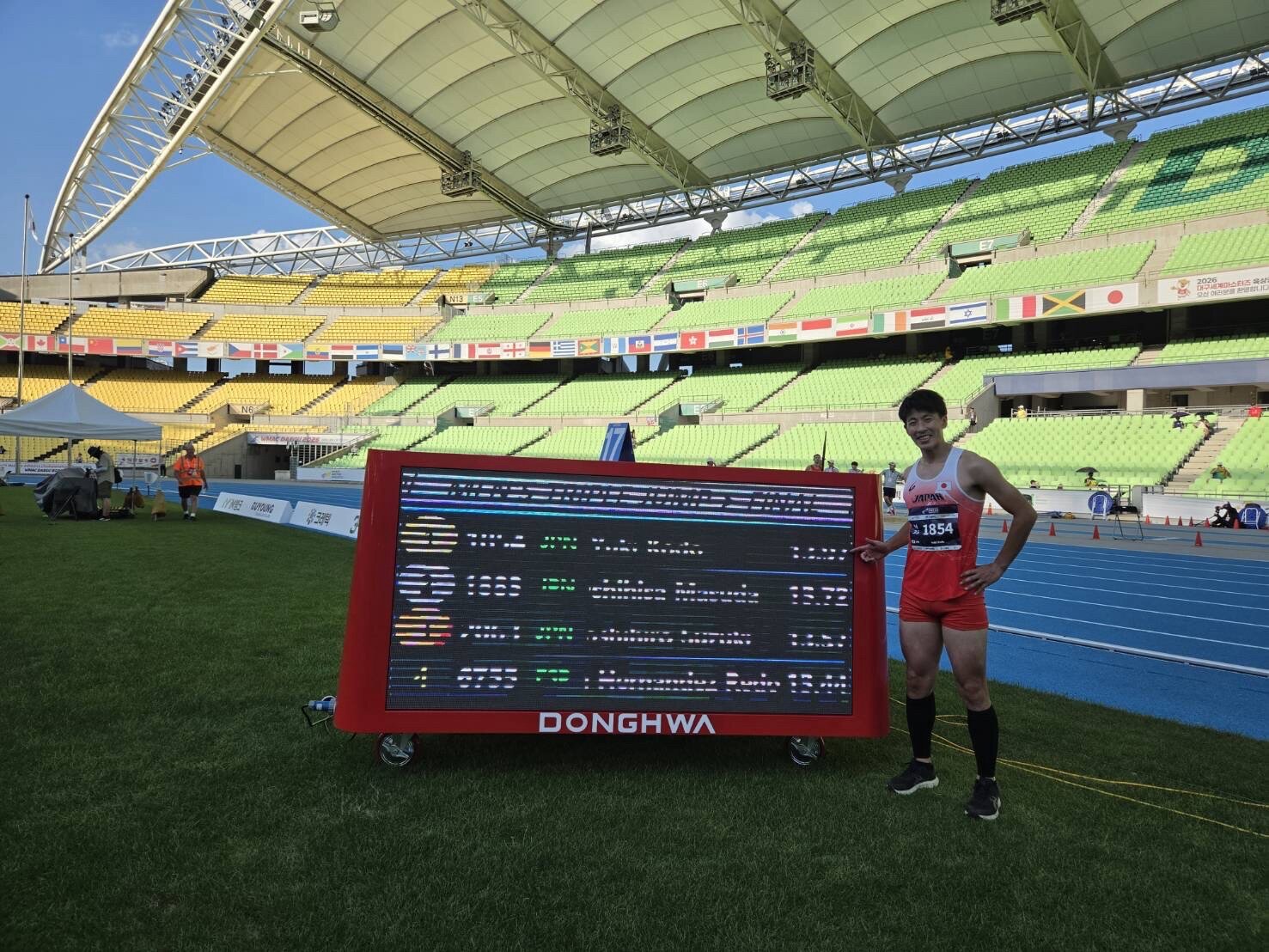 入試広報課・髙堂さん、世界マスターズ陸上で優勝！